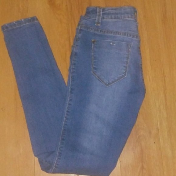 Encore Blue Wash Denim Skinny Jeans Sz 0 - Picture 2 of 3
